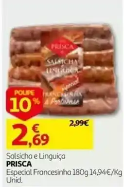 Auchan Salsicha e Linguiça Prisca promoção