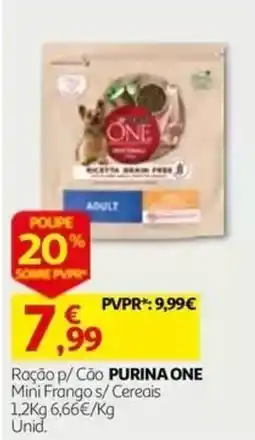Auchan Ração p/ Cão PURINA ONE promoção