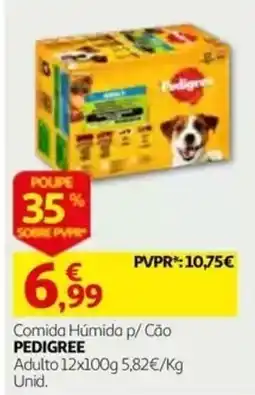 Auchan comida húmida p/ cão pedigree adulto promoção