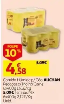 Auchan Comida Húmida p/ Cão Auchan promoção