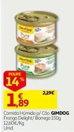 Auchan Comida Húmida p/ Cão GIMDOG promoção