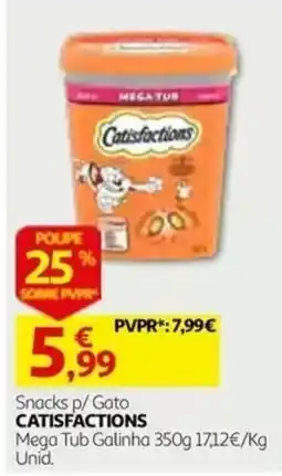 Auchan Snacks p/ Gato CATISFACTIONS promoção
