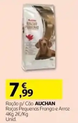 Auchan Ração p/ Cão Auchan promoção