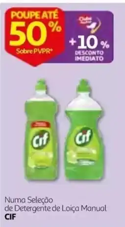 Auchan Detergente de Loiça Manual Cif promoção