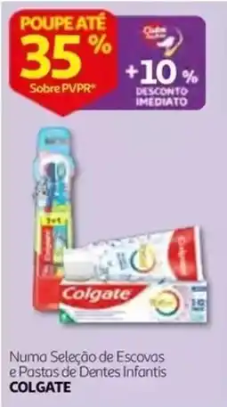 Auchan escovas e pastas de dentes infantis colgate promoção
