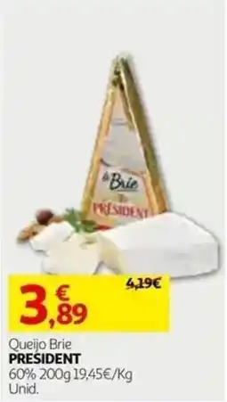 Auchan Queijo Brie President promoção