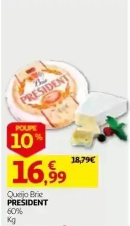 Auchan Queijo Brie President promoção