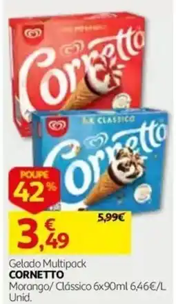 Auchan Gelado Multipack Cornetto promoção