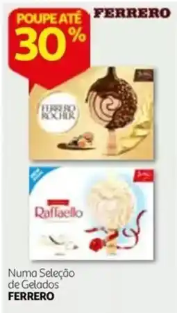 Auchan Ferrero numa seleção de gelados promoção