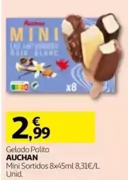 Auchan Gelado Palito Auchan Mini Sortidos promoção