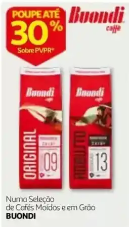 Auchan Cafés Moídos e em Grão Buondi promoção