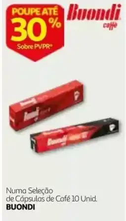 Auchan Numa Seleção de Cápsulas de Café 10 Unid. Buondi promoção