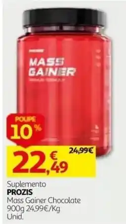 Auchan prozis mass gainer chocolate promoção