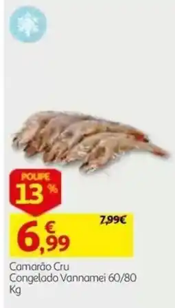 Auchan Camarão Cru Congelado Vannamei promoção