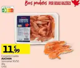 Auchan Camarão Cozido Auchan promoção