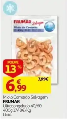Auchan miolo camarão selvagem frumar promoção
