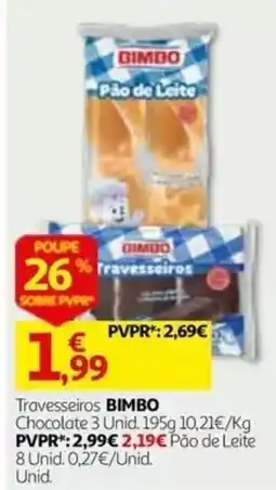 Auchan Travesseiros BIMBO Chocolate promoção