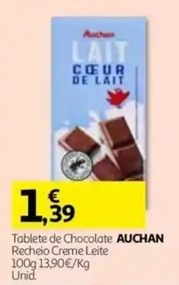 Auchan Tablete de Chocolate Auchan promoção