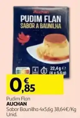 Auchan Pudim Flan Auchan Sabor Baunilha promoção