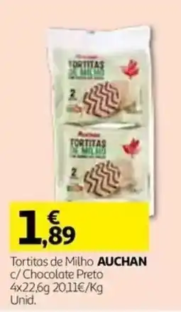 Auchan Tortitas de Milho Auchan c/ Chocolate Preto promoção