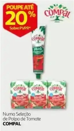 Auchan Numa Seleção de Polpa de Tomate Compal promoção