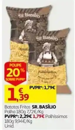Auchan batatas fritas sr. basilio promoção