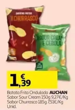 Auchan Batata Frita Ondulada Auchan promoção