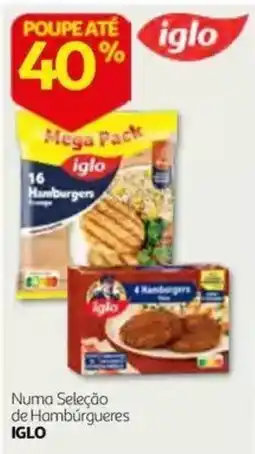 Auchan Numa Seleção de Hamburgueres Iglo promoção