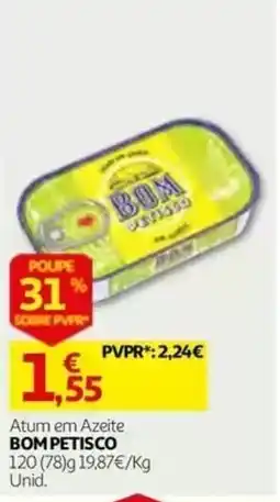 Auchan Atum em Azeite Bom Petisco promoção