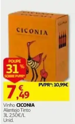 Auchan Vinho Ciconia promoção