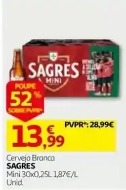 Auchan Cerveja Branca Sagres promoção