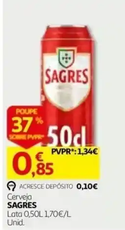 Auchan Cerveja Sagres promoção