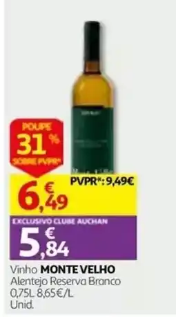 Auchan Vinho Monte Velho promoção
