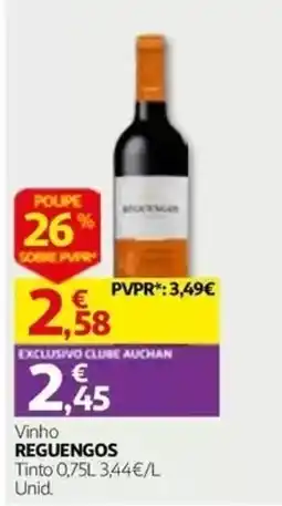 Auchan Vinho reguengos promoção