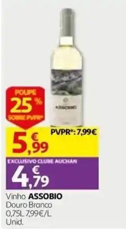 Auchan Vinho Assobio promoção