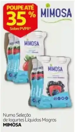 Auchan logurtes líquidos magros mimosa promoção