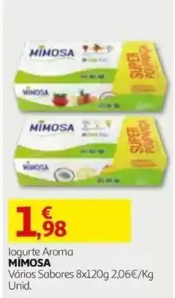 Auchan logurte aroma mimosa promoção