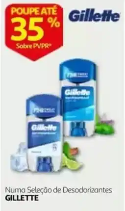 Auchan Numa Seleção de Desodorantes Gillette promoção