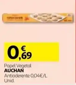Auchan Papel Vegetal Auchan promoção