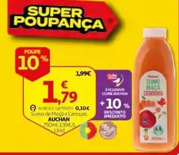 Auchan Sumo de Maçã e Cenoura Auchan promoção