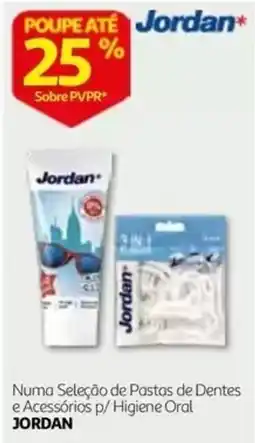 Auchan Jordan pastas de dentes e acessórios p/ higiene oral promoção