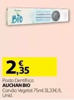 Auchan Pasta Dentífrica Auchan Bio promoção