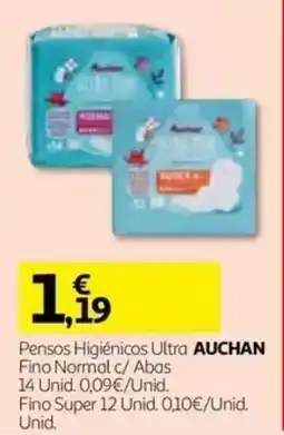 Auchan Pensos Higiênicos Ultra Auchan promoção
