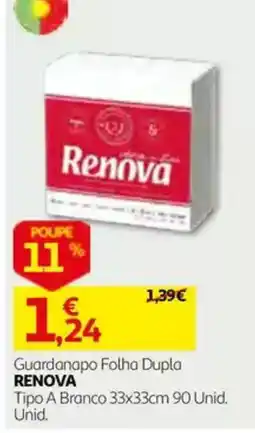 Auchan Guardanapo Folha Dupla Renova promoção