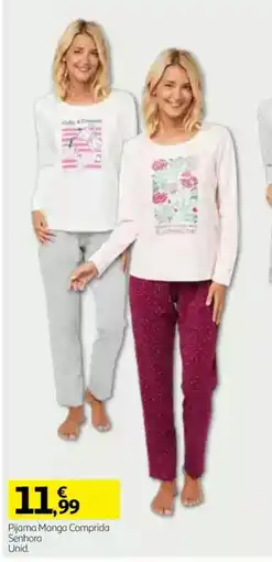 Auchan Pijama Manga Comprida Senhora Unid. promoção