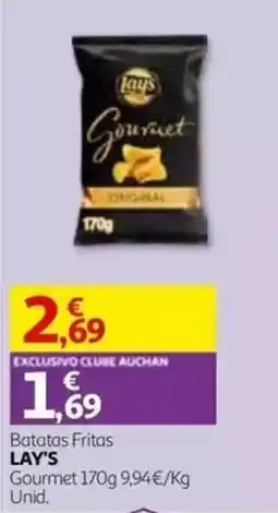 Auchan Batatas Fritas Lay's Gourmet promoção