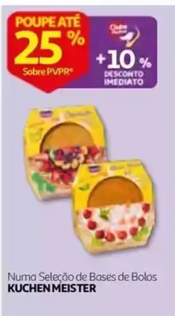 Auchan Bases de Bolos Kuchen Meister promoção