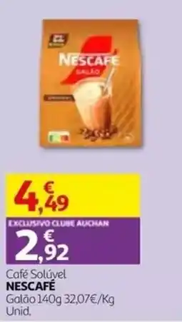 Auchan Café Solúvel Nescafé promoção