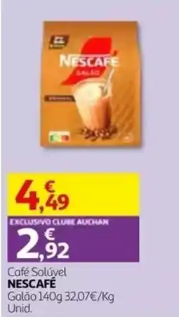 Auchan Café Solúvel Nescafé promoção