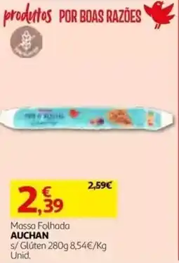 Auchan Massa Folhada Auchan promoção